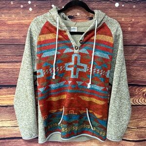 Men's Multicolor Patterned Hoodie